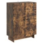 vidaXL Servírovacia skriňa Dymový dub 66 x 34,5 x 90 cm – Obrázok 2