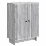 vidaXL Servírovacia skriňa Sivá sonoma 66 x 34,5 x 90 cm – Obrázok 2
