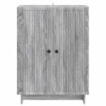 vidaXL Servírovacia skriňa Sivá sonoma 66 x 34,5 x 90 cm – Obrázok 6