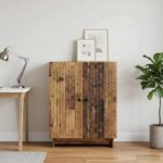 vidaXL Servírovacia skriňa Staré drevo 66 x 34,5 x 90 cm – Obrázok 4