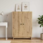 vidaXL Servírovacia skriňa Dub artisan 66 x 34,5 x 90 cm – Obrázok 4