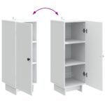 vidaXL Servírovacia skriňa Biela 33 x 34,5 x 90 cm Kompozitné drevo – Obrázok 11