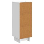 vidaXL Servírovacia skriňa Biela 33 x 34,5 x 90 cm Kompozitné drevo – Obrázok 8