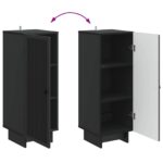 vidaXL Servírovacia skriňa Čierna 33 x 34,5 x 90 cm Kompozitné drevo – Obrázok 11