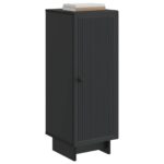 vidaXL Servírovacia skriňa Čierna 33 x 34,5 x 90 cm Kompozitné drevo – Obrázok 3