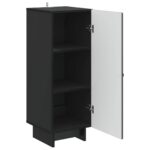 vidaXL Servírovacia skriňa Čierna 33 x 34,5 x 90 cm Kompozitné drevo – Obrázok 5