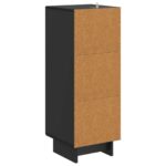 vidaXL Servírovacia skriňa Čierna 33 x 34,5 x 90 cm Kompozitné drevo – Obrázok 8