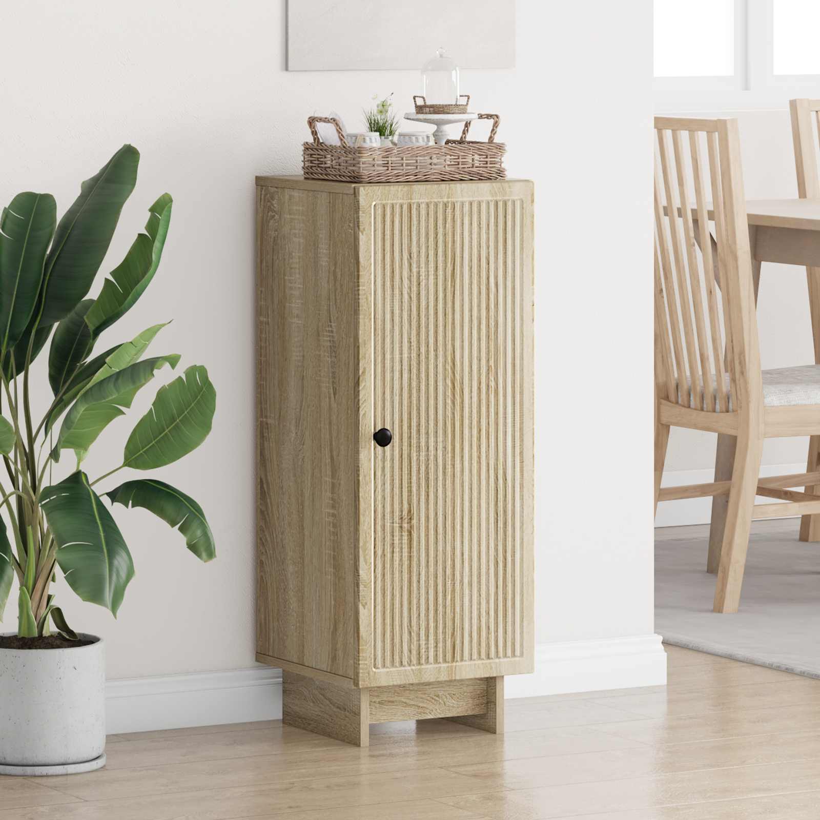 893907_1.jpg vidaXL Servírovacia skriňa Dub sonoma 33 x 34,5 x 90 cm – Obrázok 1