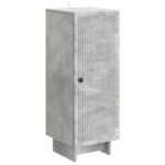 vidaXL Servírovacia skriňa Betónovo sivá 33 x 34,5 x 90 cm – Obrázok 2