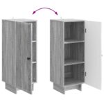 vidaXL Servírovacia skriňa Sivý Sonoma 33 x 34,5 x 90 cm – Obrázok 11