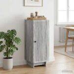 vidaXL Servírovacia skriňa Sivý Sonoma 33 x 34,5 x 90 cm – Obrázok 4