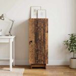 vidaXL Servírovacia skriňa Staré drevo 33 x 34,5 x 90 cm
