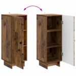 vidaXL Servírovacia skriňa Staré drevo 33 x 34,5 x 90 cm – Obrázok 11