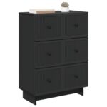 vidaXL Zásuvkový kabinet Čierna 66 x 34,5 x 90 cm Kompozitné drevo – Obrázok 2