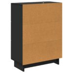 vidaXL Zásuvkový kabinet Čierna 66 x 34,5 x 90 cm Kompozitné drevo – Obrázok 6