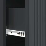 vidaXL Zásuvkový kabinet Čierna 66 x 34,5 x 90 cm Kompozitné drevo – Obrázok 8