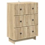 vidaXL Zásuvkový kabinet Dub sonoma 66 x 34,5 x 90 cm Kompozitné drevo
