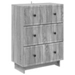 vidaXL Zásuvkový kabinet Sivá sonoma 66 x 34,5 x 90 cm