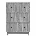 vidaXL Zásuvkový kabinet Sivá sonoma 66 x 34,5 x 90 cm – Obrázok 4