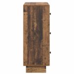 vidaXL Zásuvkový kabinet Staré drevo 66 x 34,5 x 90 cm – Obrázok 5