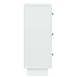 vidaXL Zásuvkový kabinet Biela 33 x 34,5 x 90 cm Kompozitné drevo – Obrázok 5