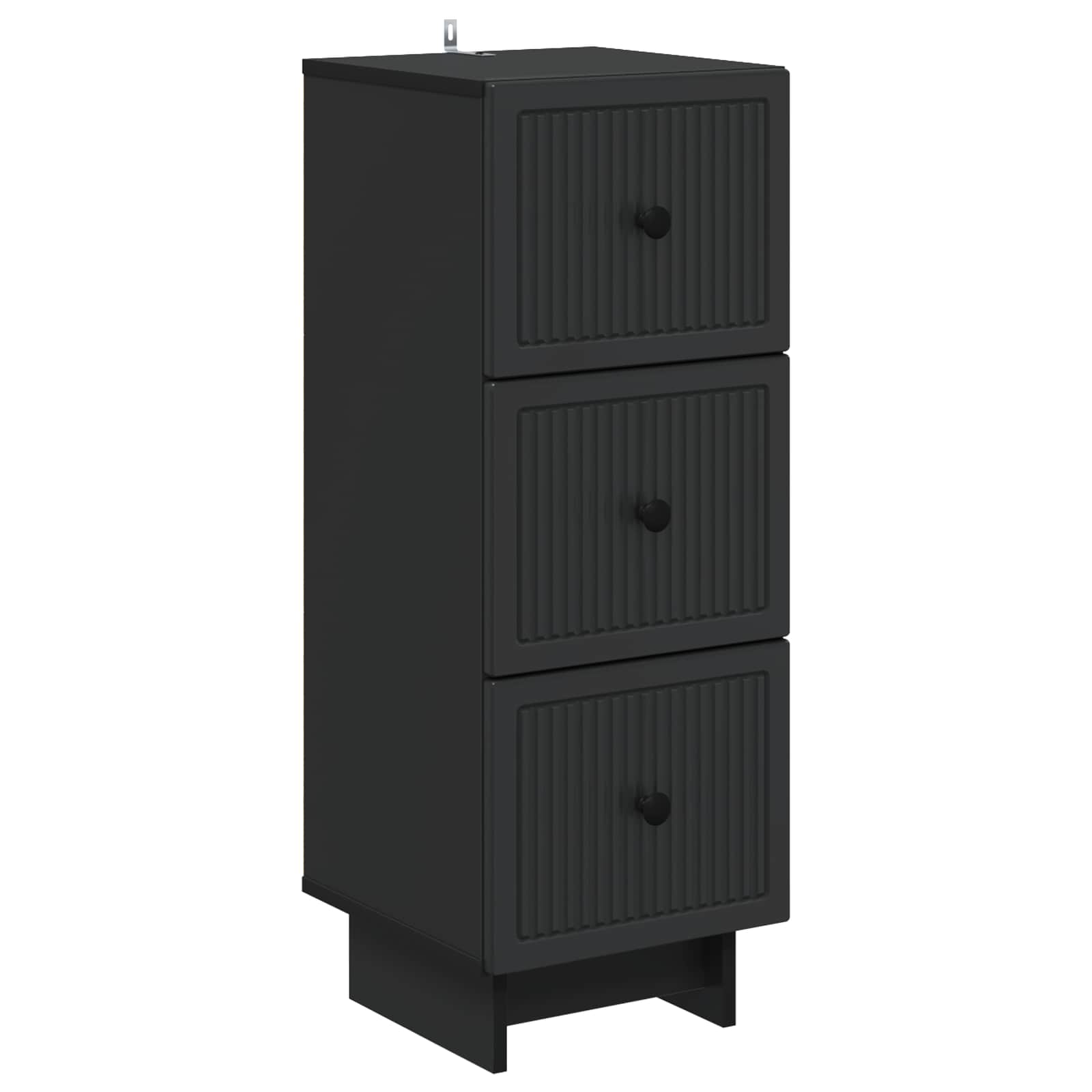 893926_1.jpg vidaXL Zásuvkový kabinet Čierna 33 x 34,5 x 90 cm Kompozitné drevo – Obrázok 1