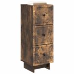 vidaXL Zásuvkový kabinet Dymový dub 33 x 34,5 x 90 cm Kompozitné drevo – Obrázok 2