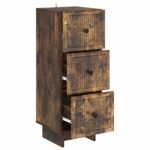vidaXL Zásuvkový kabinet Dymový dub 33 x 34,5 x 90 cm Kompozitné drevo – Obrázok 3