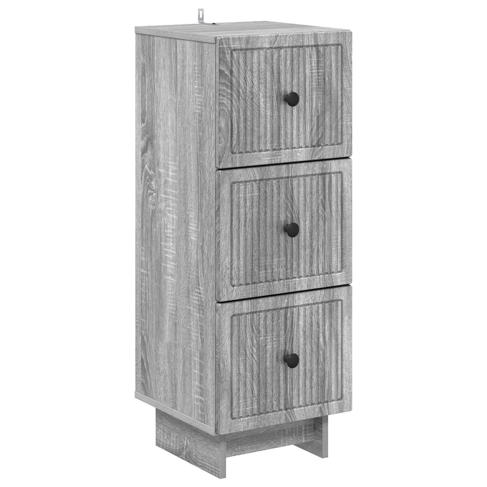 893931_1.jpg vidaXL Zásuvkový kabinet Sivá sonoma 33 x 34,5 x 90 cm – Obrázok 1