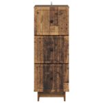 vidaXL Zásuvkový kabinet Staré drevo 33 x 34,5 x 90 cm – Obrázok 4