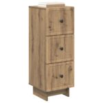 vidaXL Zásuvkový kabinet Dub artisan 33 x 34,5 x 90 cm – Obrázok 2