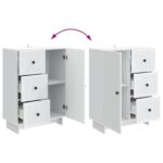 vidaXL Servírovacia skriňa Biela 66 x 34,5 x 90 cm Kompozitné drevo – Obrázok 10