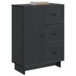 vidaXL Servírovacia skriňa Čierna 66 x 34,5 x 90 cm Kompozitné drevo – Obrázok 3