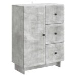 vidaXL Servírovacia skriňa so zásuvkou Betónovo sivá 66 x 34,5 x 90 cm – Obrázok 2