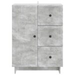 vidaXL Servírovacia skriňa so zásuvkou Betónovo sivá 66 x 34,5 x 90 cm – Obrázok 6
