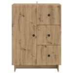 vidaXL Servírovacia skriňa so zásuvkou Dub artisan 66 x 34,5 x 90 cm – Obrázok 6
