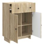 vidaXL Servírovacia skriňa so zásuvkou Dub sonoma 66 x 34,5 x 90 cm – Obrázok 5
