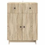 vidaXL Servírovacia skriňa so zásuvkou Dub sonoma 66 x 34,5 x 90 cm – Obrázok 6
