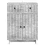 vidaXL Servírovacia skriňa so zásuvkou Betónovo sivá 66 x 34,5 x 90 cm – Obrázok 6
