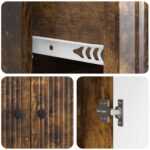 vidaXL Servírovacia skriňa so zásuvkou Dymový dub 66 x 34,5 x 90 cm – Obrázok 9