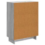 vidaXL Servírovacia skriňa so zásuvkou Sivá sonoma 66 x 34,5 x 90 cm – Obrázok 8
