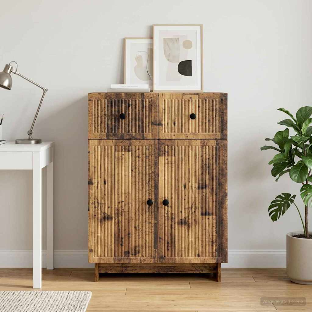 893953_1.jpg vidaXL Servírovacia skriňa so zásuvkou Staré drevo 66 x 34,5 x 90 cm – Obrázok 1