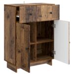 vidaXL Servírovacia skriňa so zásuvkou Staré drevo 66 x 34,5 x 90 cm – Obrázok 5