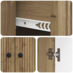 vidaXL Servírovacia skriňa so zásuvkou Dub artisan 66 x 34,5 x 90 cm – Obrázok 9