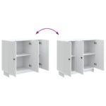 vidaXL Servírovacia skriňa Biela 89 x 34,5 x 80 cm Kompozitné drevo – Obrázok 11