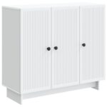 vidaXL Servírovacia skriňa Biela 89 x 34,5 x 80 cm Kompozitné drevo – Obrázok 2