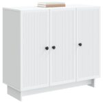 vidaXL Servírovacia skriňa Biela 89 x 34,5 x 80 cm Kompozitné drevo – Obrázok 3