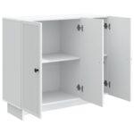 vidaXL Servírovacia skriňa Biela 89 x 34,5 x 80 cm Kompozitné drevo – Obrázok 5