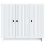 vidaXL Servírovacia skriňa Biela 89 x 34,5 x 80 cm Kompozitné drevo – Obrázok 6