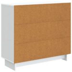 vidaXL Servírovacia skriňa Biela 89 x 34,5 x 80 cm Kompozitné drevo – Obrázok 8